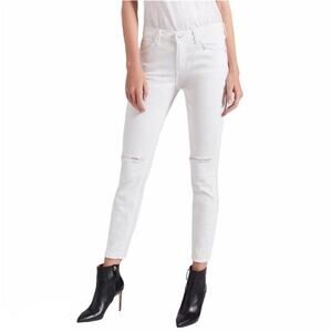 Current/Elliott High Waist Stiletto White Size 30